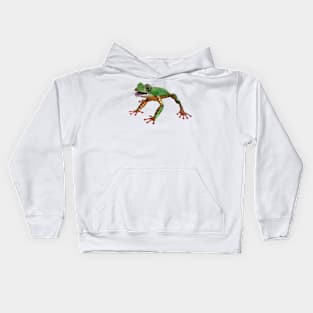 Tiger leg monkey tree frog Kids Hoodie